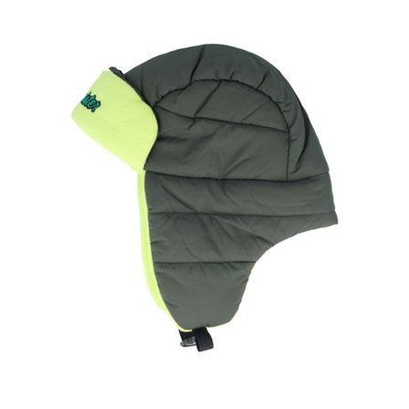 Headster - Grön trapper Beanie - Kids Cabin Winter Hat Bright Green Trapper @ Hatstore