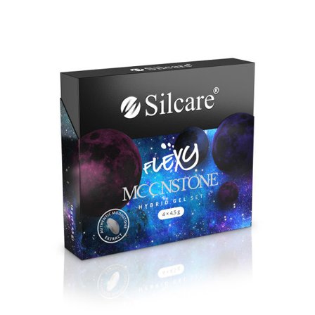 4-pak - Gel lak - Flexy - Månesten sæt UV-gel/LED