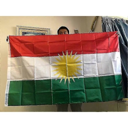 SKY FLAG Kurdisk flagg 60x90cm 90*150cm Kurdistan Flagg Hengende Polyester Kurdisk Flagg og Bannere Hjem Dekor Flagg