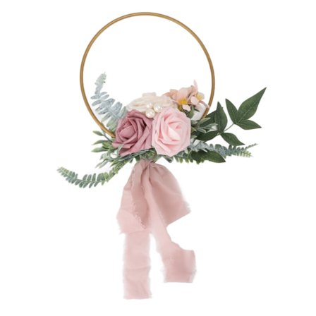 Keinotekoinen mehikasvikranssi, kannettava rauta- ja vaahtomuovikranssi vihreydellä, morsiuskranssi häihin