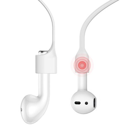 Baseus Sport Silikonsnöre till Apple Airpods 1-2 - Vit