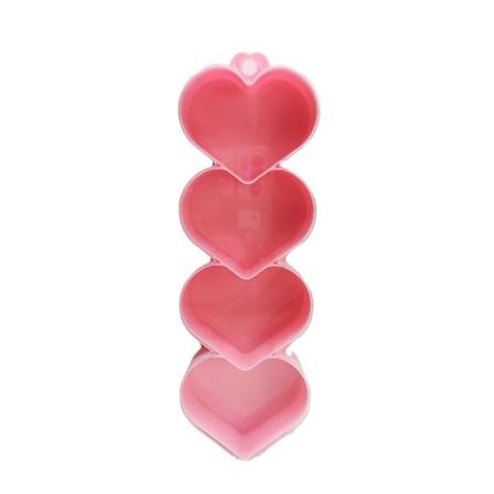 Snackle Box – Oppdelt snacksbeholder, matlagring for barn, flyttbare skillevegger, kunst og håndverk, perler (rosa) 2 stk forskjellige
