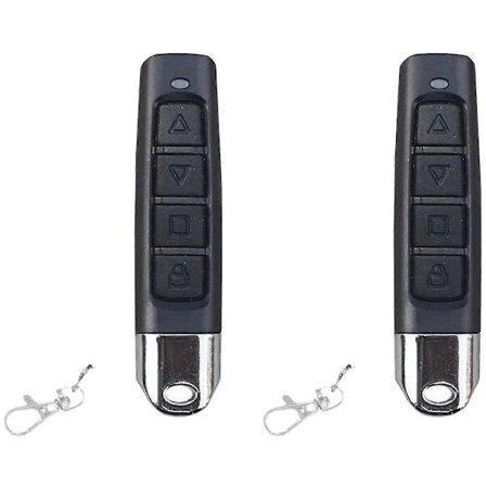 2 st 433Mhz Kopiera Fjärrkontroll Bilnyckel Garageportöppnare Kopiera Fjärrkontroll 4-knapps Trådlös Kontr [DB]