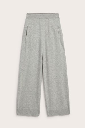 Kappahl | Spodnie z mieszanki wełny i kaszmiru Jasnoszary M | Jasnoszary