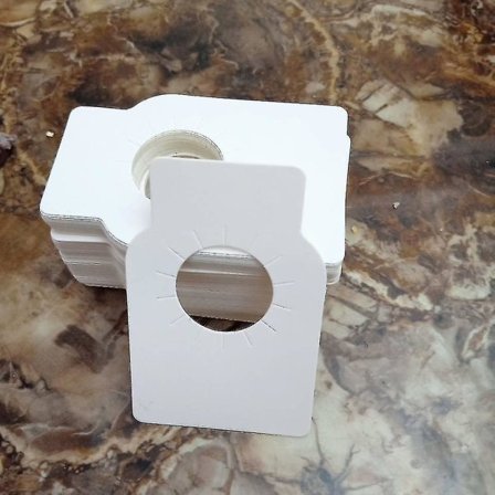 100 pullon etiketin pakkaus - Kraftpaper Viinipullon etiketit Pullon etiketit Paper Hanging Wine Tagging, Valkoinen