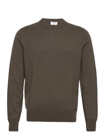 Cotton Merino Sweater Strikkegenser M. Rund Krage Grønn Filippa K