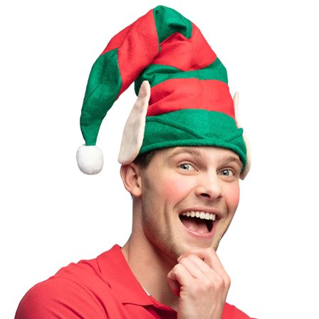 Stribet Julemandens Hjælper Nissehue