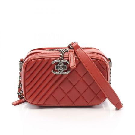 Chanel Vintage Pre-owned Shoulder Väska röd, Dam Vintage Väskor, Dam, Storlek: ONE SIZE