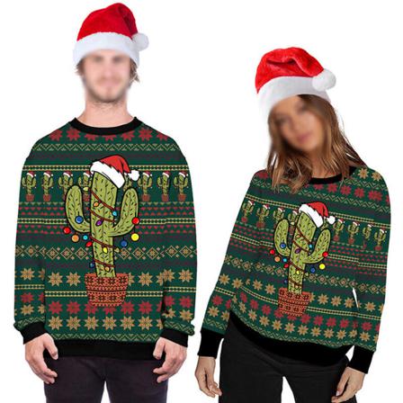 Dam Xmas Snowflake Print Sweatshirts Besättningen Neck Baggy Pullover