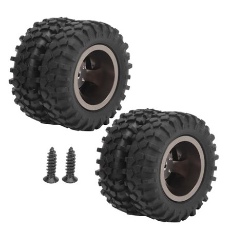 2 stk. 55 mm Aluminiumslegering Bakdekk Reservedeler Passer for WPL D12 1/10 RC Lastebil (D12‐010T)