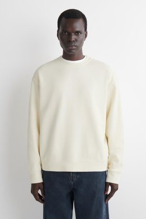 COS Washed-Cotton Sweatshirt in White - Men