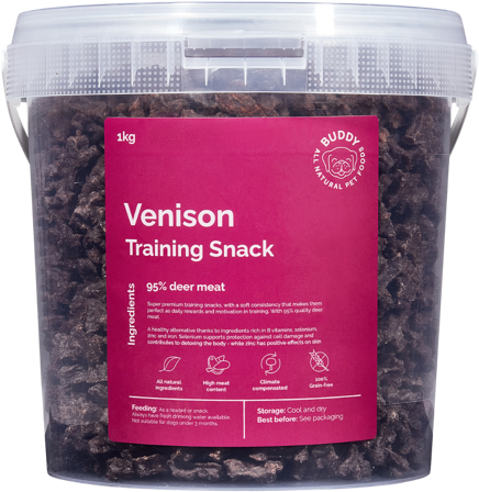 Buddy Venison Training Snack makupala, 1 kg
