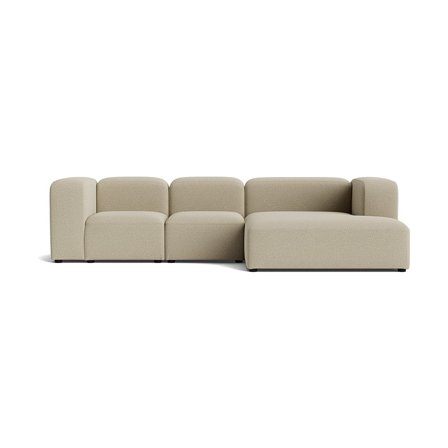 Milo Chaiselongue-Sofa, rechts | 300 cm in Nordic Dunkelbeige, modernes Design, hochwertiger Stoffbezug, bequeme Polsterung für Wohnzimmer.