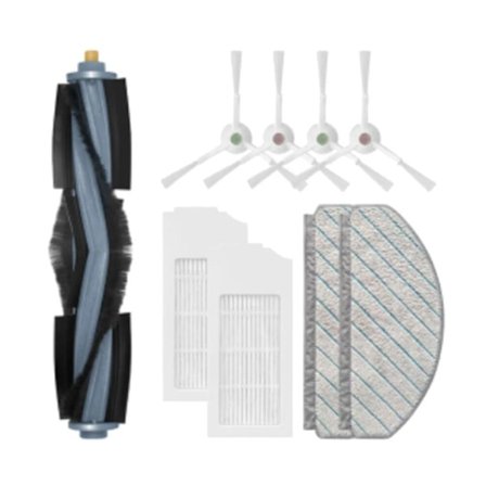 Reservedele til Ecovacs Deebot T10 Plus Robotstøvsuger - Kompatibel Hovedbørste, Sidebørste, HEPA-filter