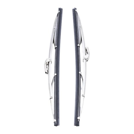 Bil Viskerblade Vinduesvisker Bil Forrudevisker poleret rustfrit stål 12in/30,48cm blade