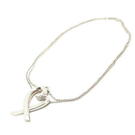 Tiffany & Co. Pre-owned Pre-owned Sølv halskaeder Grå, Dame Vintage Smykker, Størrelse: ONE Size