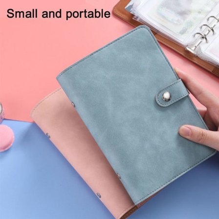 Notebook-bind med budgetplanlægger-bindomslag med 12 bindlommer