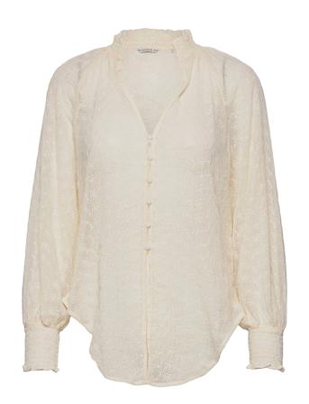 3 Qtr Slv Charisse Blouse Cream GUESS Jeans