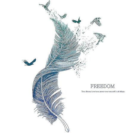 Seinän tarrat, höyhen seinän tarrat, Diy Art Deco seinätarra