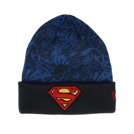 New Era - Multi cuff Beanie - Kids DC Supman Blue/Black Cuff @ Hatstore