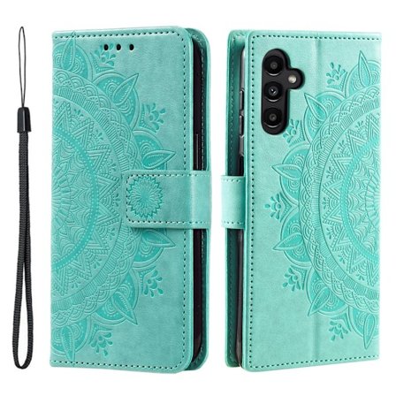 SKALO Samsung A05s 4G Mandala Flip Cover - Turkis