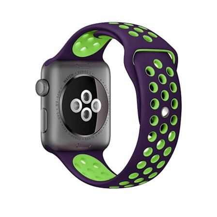 För Apple Watch 42/44mm L silikon Sport klockarmband