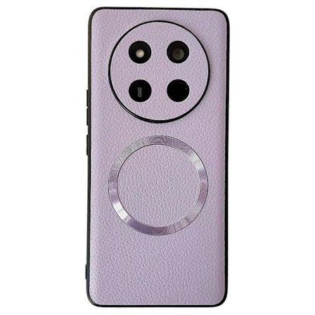 Deksel for Honor Magic7 Lite 5G Kompatibel med MagSafe PU-lær+TPU Telefon Bakside Flerfarget