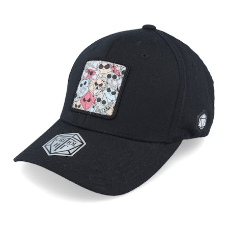 Critiql Hit - Musta flexfit Lippis - Cleric Box Patch Black Flexfit @ Hatstore