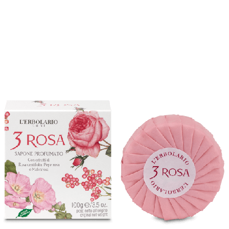 L'Erbolario Sapone 3 Rosa 100g