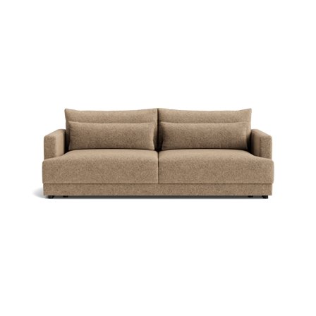 Pescara 3-Sitzer-Schlafsofa mit Stauraum, Anthology Dunkelbeige, modernes Design, Bettfunktion, bequeme Polsterung, hoher Komfort, Maße 84cm