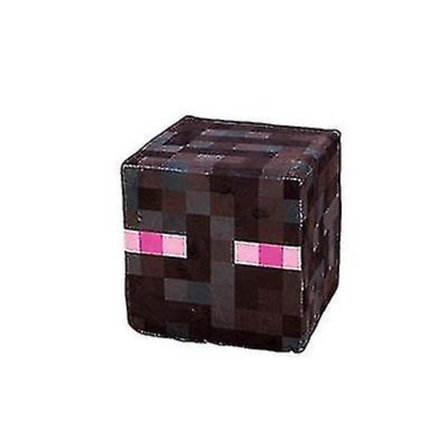 Minecraft Min Värld Plysch Läskig Svart Steve Fällfälla Låda Gräsmatta Kvadrat Kudde Kudde Docka 20cm #01 S