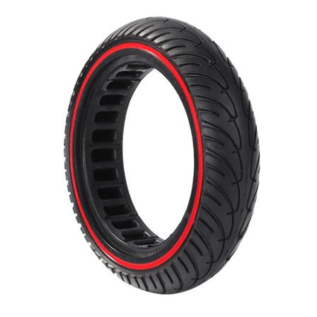 Elektrisk scooter 8,5 tommers gummidekk punkteringssikkert slitesterkt solid dekk kompatibelt med M365 Pro Mijia Mi 1s P KL black red