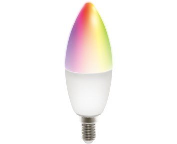 Deltaco-Smart E14 RGB C37 Bulb 5W 470lm 1-pack-Dimbar, smart LED-pære med RGB-Smart home-Glødepærer