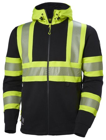 Helly Hansen Workwear ICU 79273-369 Luvtröja varsel, svart/gul 4XL, Kläder