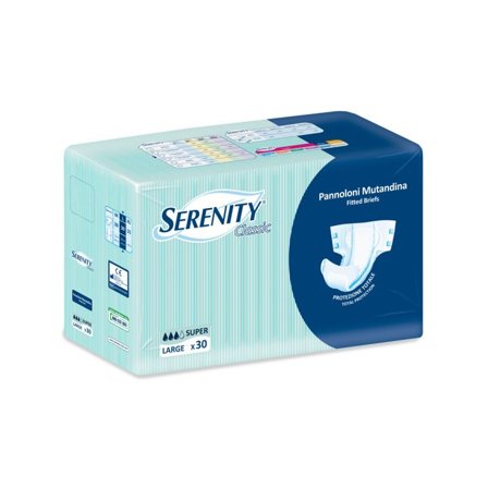Serenity Classic Pannolone Incontinenza A Mutandina Super Tg L 30