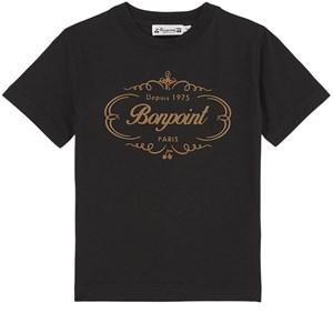 Bonpoint Thibald Branded T-Shirt Tonnerre 14 Years - Tops - 14 years - Black - Junge