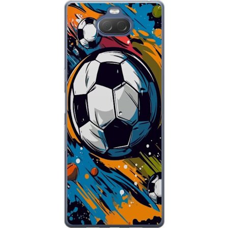 Mobilskal till Sony Xperia 10 Plus med Fotbollar