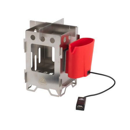 Robens Woodsman Stove & Charger hiking stoves Grey OneSize