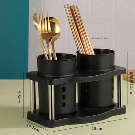 Aterimien organizer Säilytysteline BLACK SILVER SILVER