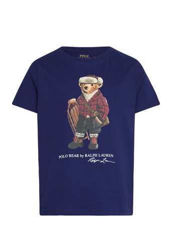 Ralph Lauren Kids Polo Bear Cotton Jersey Tee - Navy - 102-108