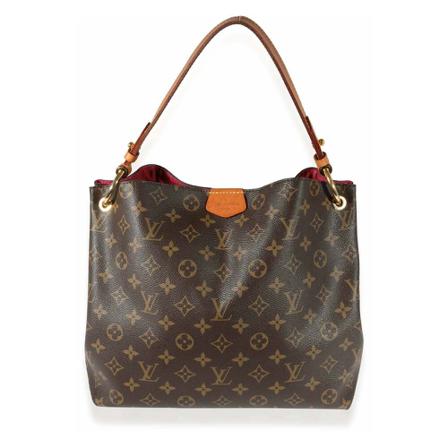 Louis Vuitton Vintage Shoulder Tas , Bruin , Dames , Maat: ONE Size Vintage Tassen