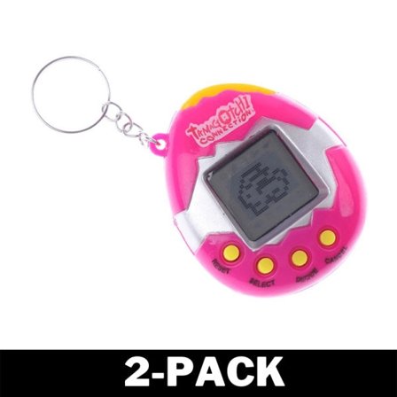 Tamagotchi - Retro elektroninen lemmikki - Pinkki 2-pakkaus