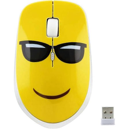 2,4 GHz Trådlös Mus Sval Tyst Trådlös Mus Bärbar Optisk Mus Söt Cartoon Datormus 3 Justerbar DPI för Laptop Desktop PC