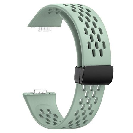 For Huawei Watch Fit 3 Silikonurrem Hollow-Out Rem med Magnetisk Foldespenne
