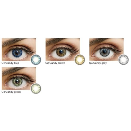 Färgade Linser – Candy Series – 12 Månader – Candy Gray