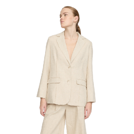 Soft Rebels Srkendra Loose Blazer - Ecru Kavajer Dam Brun XL