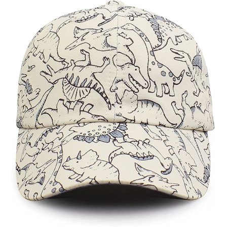Dinosaur Gutter Baseball Caps Broderi Baby Baseball Caps Bomull Spedbarn Småbarn Barn Lue Vår Sommer Høst 2-6 år