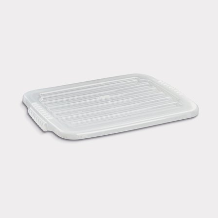 Lukittava kansi säilytyslaatikolle 23 litraa Nordiska Plast Nordic, läpinäkyvä, 410 x 330 x 20 mm