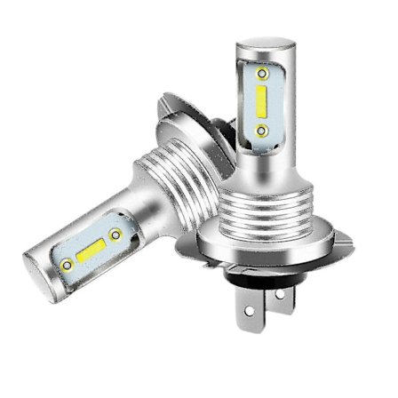 2x H7 LED-frontlys 6000k Super Hvit 110w 8000lm Frontlyssett Tåkelyspærersett Høy/Lavstråle [DB]