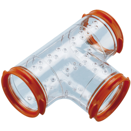 Ferplast - Hamsterrør T-rør gjennomsiktig 14 x 10 cm - Smådyr - Hus & Burinteriør - Leketunell og rør - ZOO.no